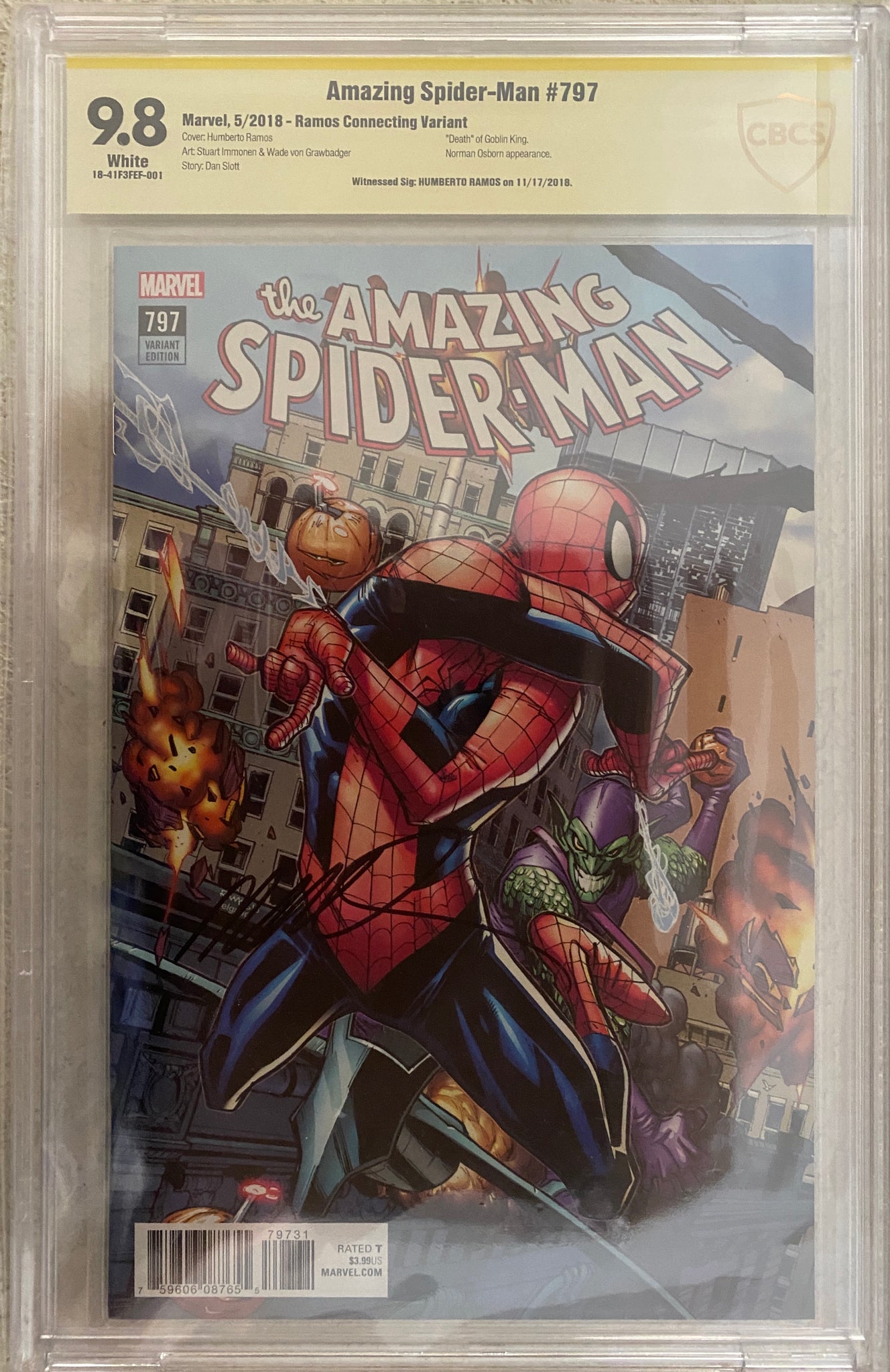 Amazing Spider-Man #797 Ramos Connecting Variant CBCS 9.8 FP