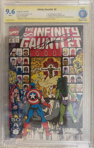 Infinity Gauntlet #2 CBCS 9.6 signed